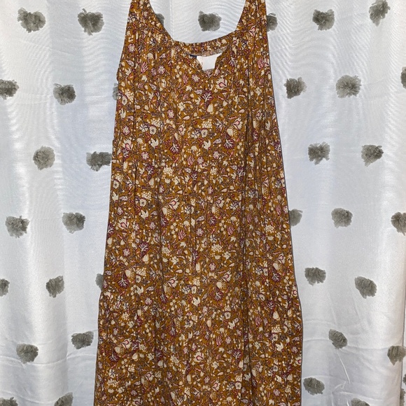 Old Navy brown floral dress - Picture 1 of 3